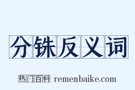 分铢反义词是什么意思的图片